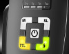 Metz Mecablitz 44 AF-1 digital flash: back panel, LED buttons, manual power indicator