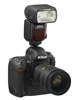 Nikon Speedlight SB-910 flash: On Nikon D3X camera body, front angle view