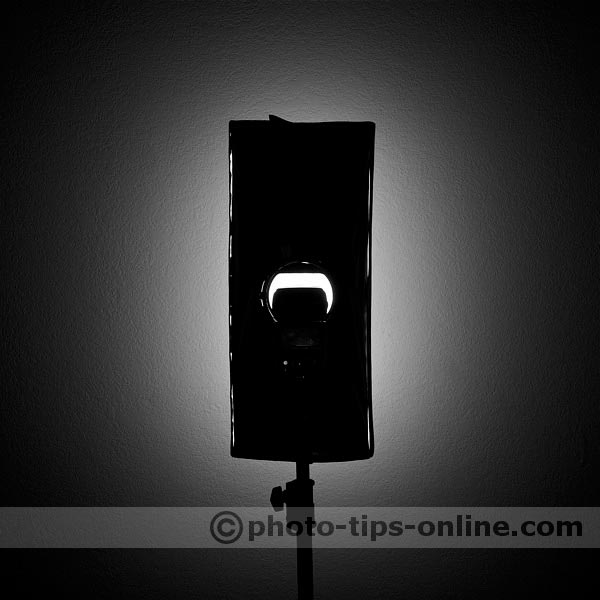Aurora Firefly Strip Box flash diffuser: light distribution