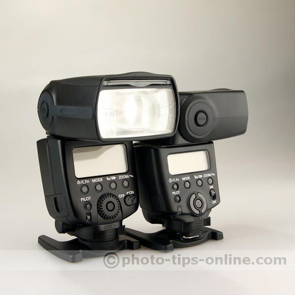 Canon Speedlite 430EX II vs. Canon Speedlite 580EX II: turning head back 180 degrees