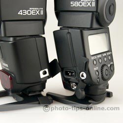 Canon Speedlite 430EX II vs. Canon Speedlite 580EX II: all the connectors