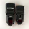 Canon Speedlite 430EX II vs. Canon Speedlite 580EX II: full length, front view