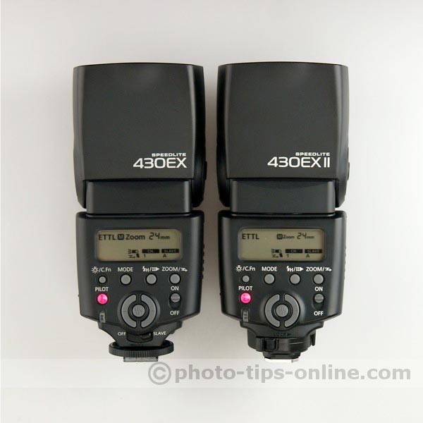 Canon Speedlite 430EX vs. Canon Speedlite 430EX II: LCD display