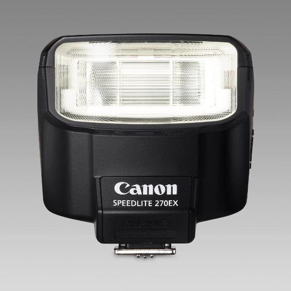 Canon Speedlite 270EX flash: front view