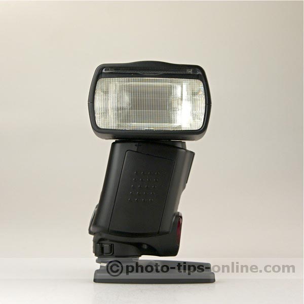 Canon Speedlite 430EX II flash: head 90 degrees to the right, side view