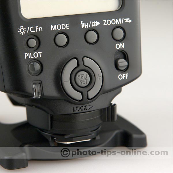 Canon Speedlite 430EX II flash: controls