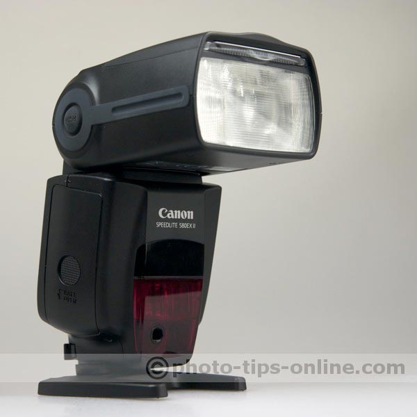Canon Speedlite 580EX II flash: front angle view