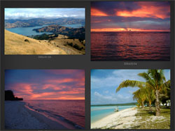 Focus Point iPad photo browser: 4 large thumbnails; clean user interface