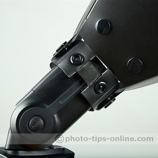 GamiLight BOX 21 flash diffuser: mounted with snap buttons, non-slip design