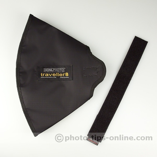 Honl Photo traveller8 Softbox: folded flat, included strap