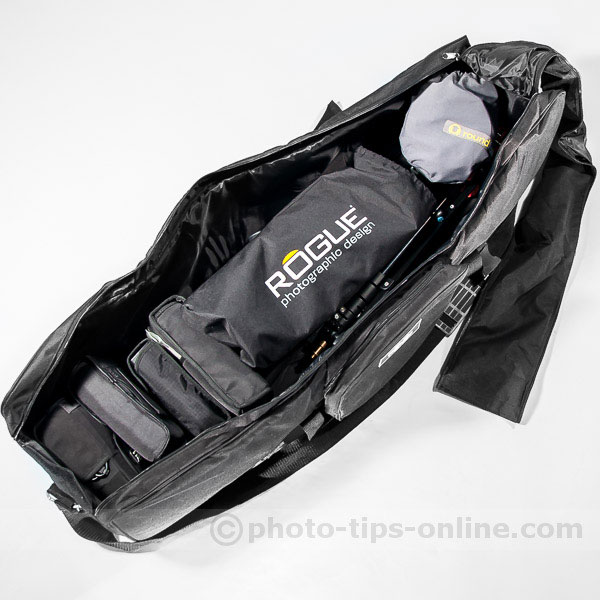 Karamy KSB-KB105 lighting kit bag: speedlight setup