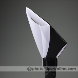 LumiQuest Big Bounce flash diffuser: side view