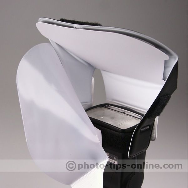 LumiQuest ProMax System flash diffuser: attaching diffusing screen while white insert is in place