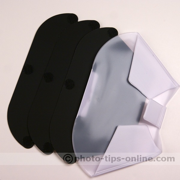 LumiQuest ProMax System flash diffuser: all inserts, back side