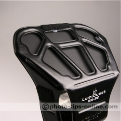 LumiQuest ProMax System flash diffuser: an insert attached, back side