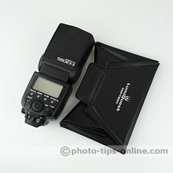 LumiQuest Softbox: compared to Canon Speedlite 580EX II flash