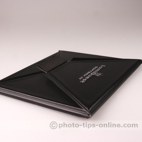 LumiQuest Softbox III flash diffuser: folded flat for storage