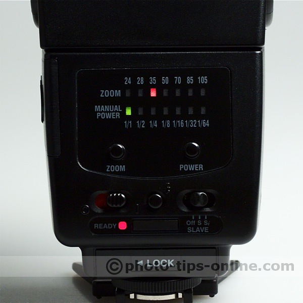 LumoPro LP160 flash: zoom and power controls