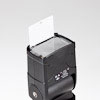 LumoPro LP180 flash: wide-angle diffuser, catchlight card