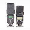 LumoPro LP180 flash: compared to Canon 580EX II, back