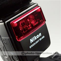 Nikon Speedlight SB-600 flash: autofocus assist emitter