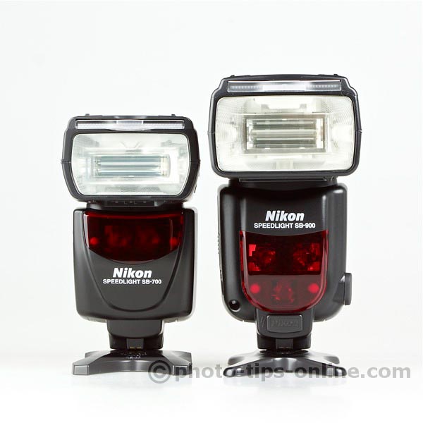 Nikon Speedlight SB-700 vs. Nikon Speedlight SB-900: front view