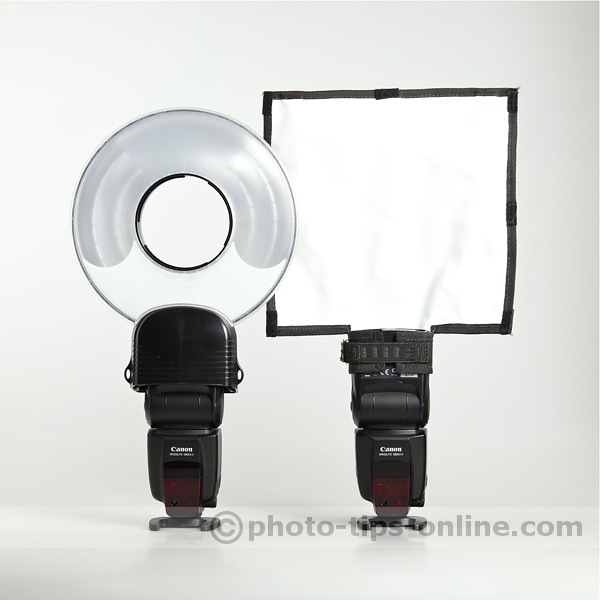 Orbis Ring Flash adapter: compared to Rogue FlashBender Large Reflector (size wise)