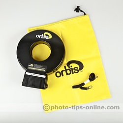 Orbis Ring Flash adapter: included carrying bag and lanyard
