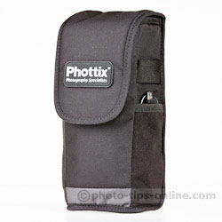 Phottix Mitros flash: carrying case, front