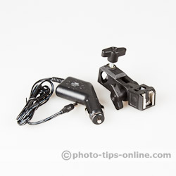 Promaster Duolight 250 hybrid light: included car adapter, light stand adapter with umbrella mount