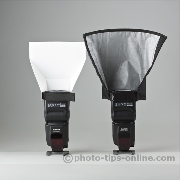 Promaster Universal Bounce Flash Reflector: compared to Honl Photo Speed Reflector