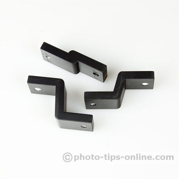 Ray Flash Rotator flash bracket: three mounting arms/adapters to fit any size of camera