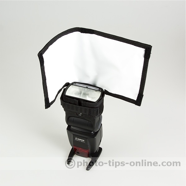 Rogue FlashBender Positionable Reflectors: Small, right side is blocked