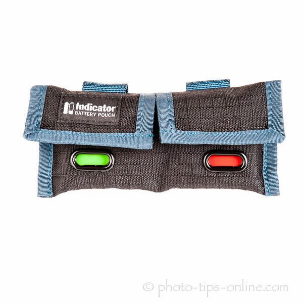 Rogue Indicator Battery Pouch: indicator windows, green/red