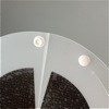 Speedlight Pro Kit Beauty Dish: snap fastener on inner silvered reflector (dish)
