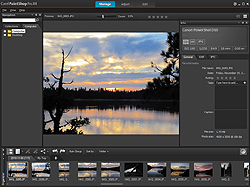 Corel PaintShop Photo Pro: move easily between managing, adjusting and editing modes