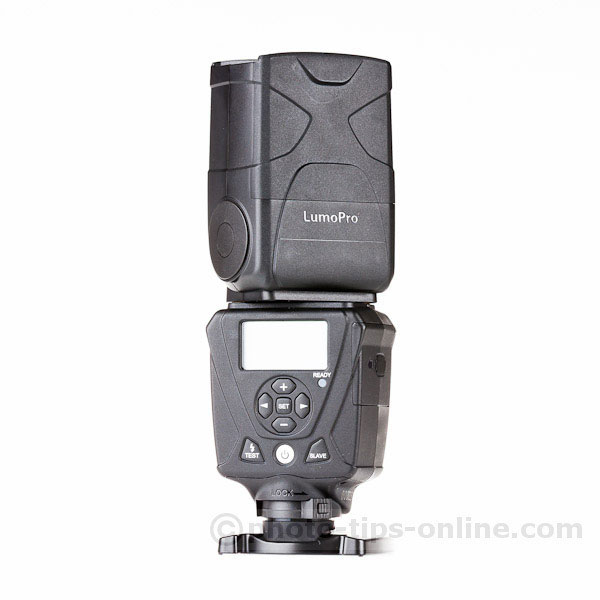 Top 5 flashes: LumoPro LP180, angle view