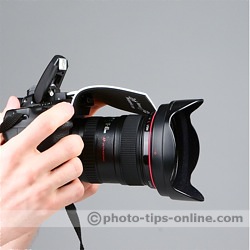 Zeh Bounce pop-up flash reflector: using auto-focus assist with Canon camera body