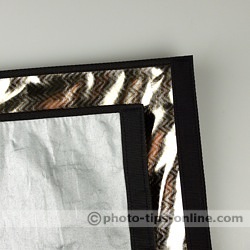 Honl Photo Gold-Silver Reflector vs. original (silver) version