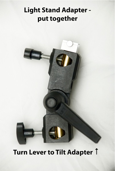 Choosing a Light Stand, Umbrella & Adapter: light stand adapter, fully assembled