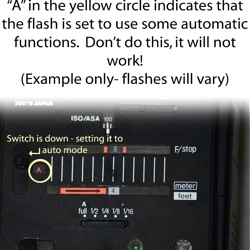 Off Camera Flash on a Budget: manual flash in Auto mode, example
