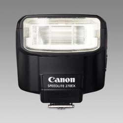 Canon Speedlite 270EX flash: front view