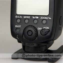 Canon Speedlite 580EX II flash: controls