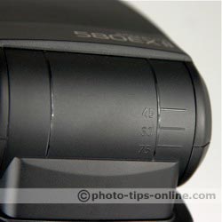 Canon Speedlite 580EX II flash: head tilting angles