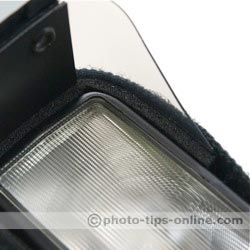Demb Flip-it! flash reflector: on a flash, attachment close up