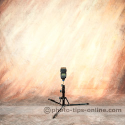 LumoPro Ultra Compact Light Stand: using with a speedlight, lowest position