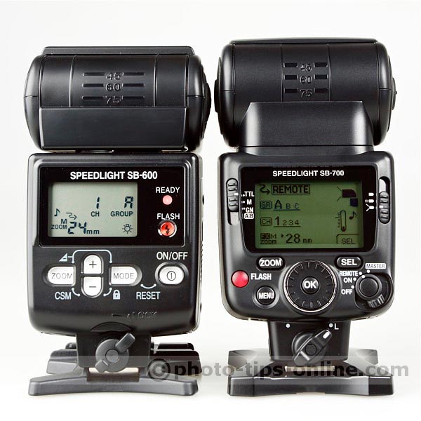 Nikon Speedlight SB-700 vs. Nikon Speedlight SB-600: both flashes 