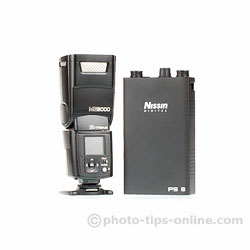 Nissin PS 8 Power Pack: next to Nissin MG8000 Extreme