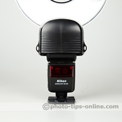 Orbis Ring Flash adapter: mounted on Nikon Speedlight SB-600