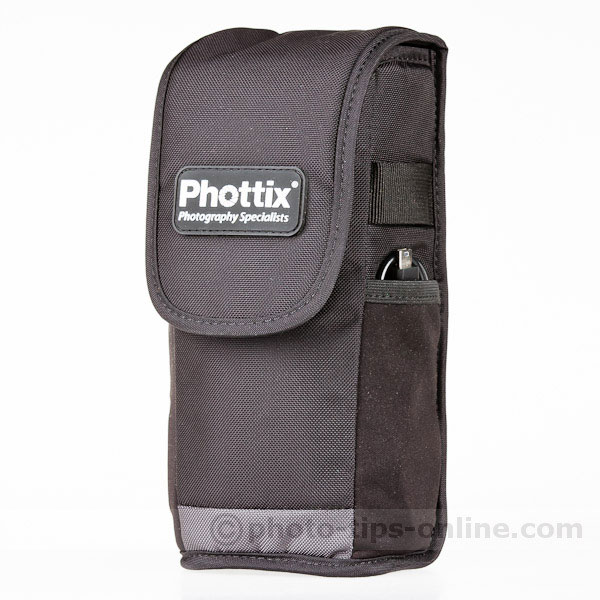 Phottix Mitros flash: carrying case, front